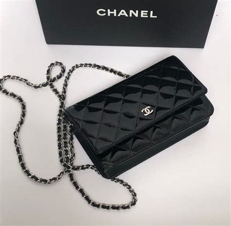 chanel wallet on chain woc black|chanel wallet on chain preis.